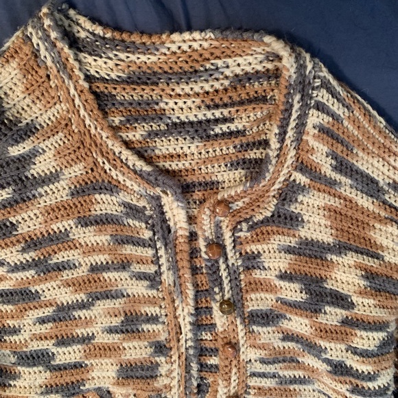 Handmade crochet cardigan or duster - Picture 3 of 5